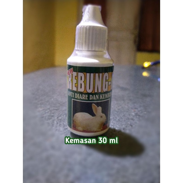 REBUNG-K Obat kembung dan diare pada kelinci kemasan 30 ml