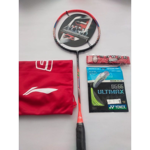 RAKET BADMINTON LI-NING WINDSTROM 72 (BONUS TAS KAIN GRIF+HANDUK)