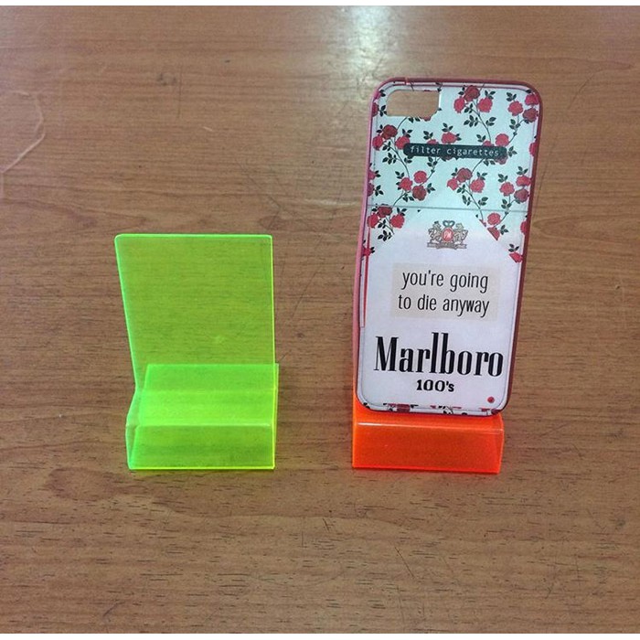kursi acrilic display toko HP casing aksesoris