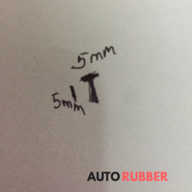 Karet List Spakbor Karet Bodykit Karet Fender Hitam 5 Mm