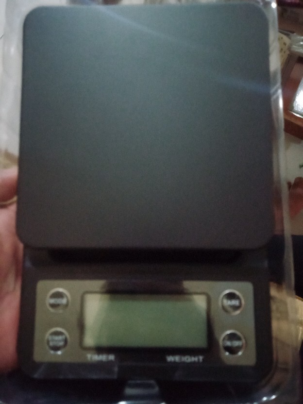 Timbangan Kopi 3 Kg Digital Hitam - Timer Scale 3kg Akurasi 0.1g