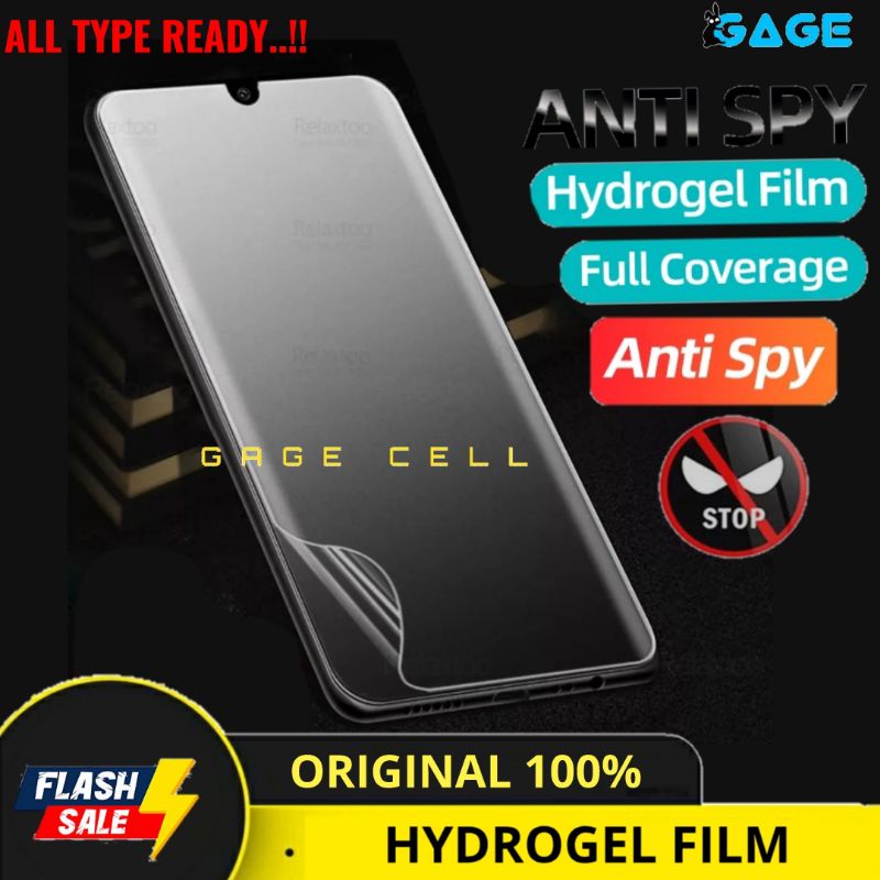 HYDROGEL ANTI GORES SPY MATTE REALME C11 C12 C15 C20 C20A C25 C25S C3 FULL LAYAR SCREEN PROTECTOR