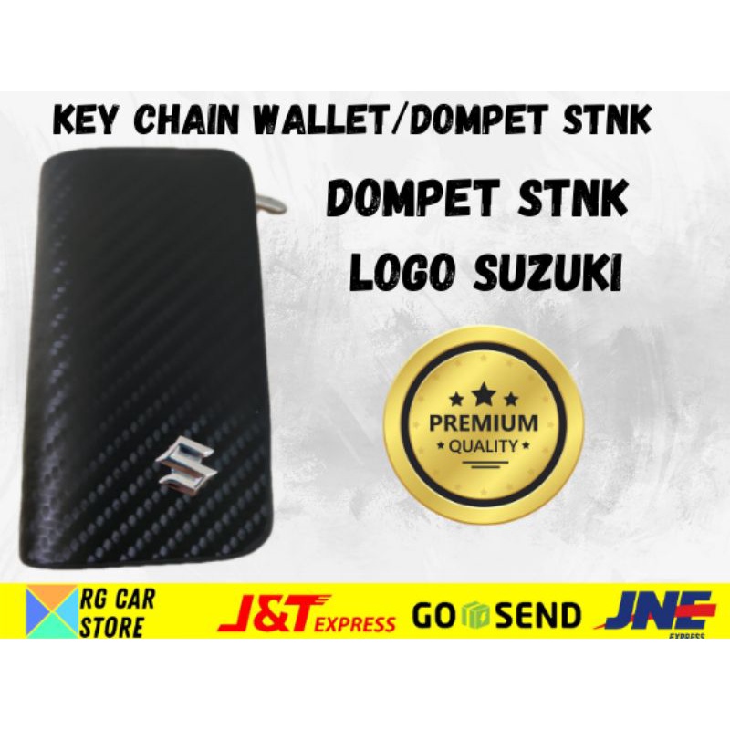 DOMPET STNK/KEY CHAIN WALLET MOTIF CARBON BERKUALITAS TINGGI