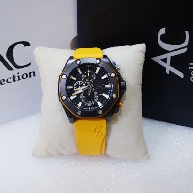 ALEXANDRE CHRISTIE PRIA COLLECTION  AC 9601 BLACK YELLOW ORIGINAL