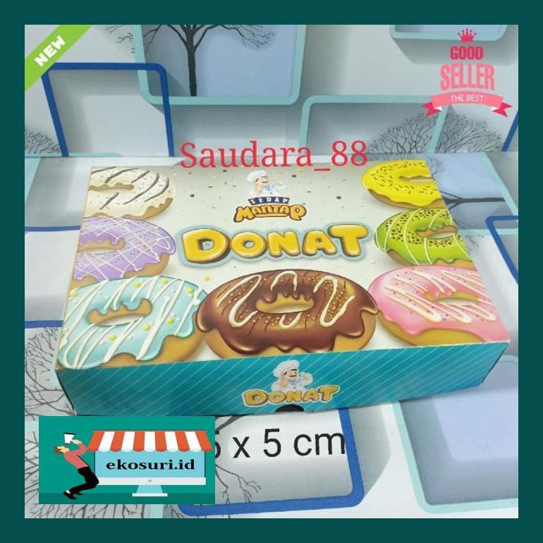 

S504Ek0 Dus Box Kardus Wadah Tempat Donat Sedap Mantap 27 X 18,5 Cm Ju4Leko0