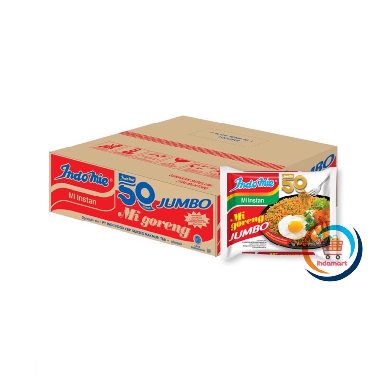 Indomie Goreng Jumbo 1 Dus 129 gr Isi 24 pcs