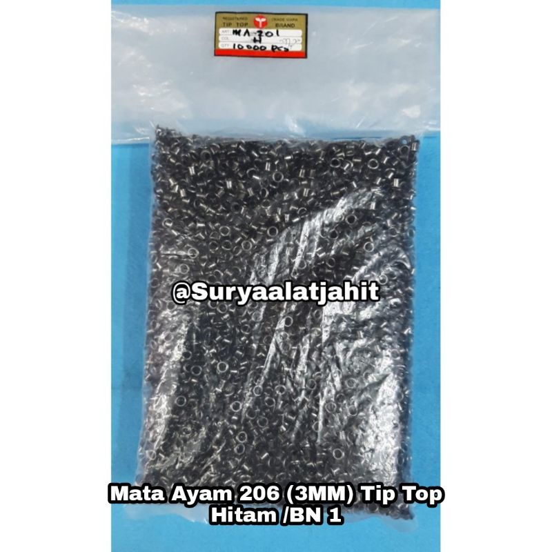 Mata Ayam 206 (3MM) TipTop BN @1pak = rp.151.750/10.000pcs