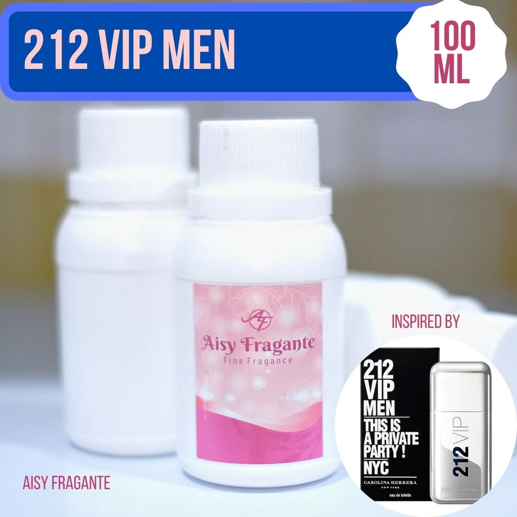 Bibit Parfum Fragrance 212 VIP Men 100 ML Murni