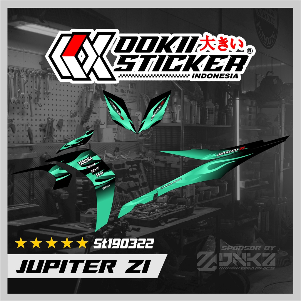 Stiker Jupiter Z1 Lagenda 115Z Jupiter RC Decal Striping Jupiter Z1 Premium Racing ST190322 OOKII