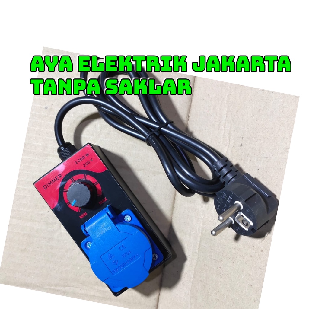 Jual AYABDG Dimmer 2000w pengatur kecepatan bor grinda mesin dinamo dimer 2000wat / Dimmer AC