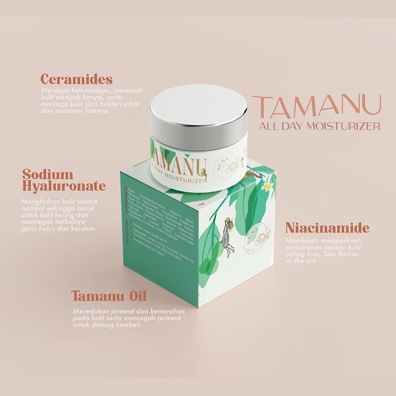 (FREE 10 GIFT) [BPOM] Tamanu All Day Moisturizer & Centella Sunscreen by Runaskin