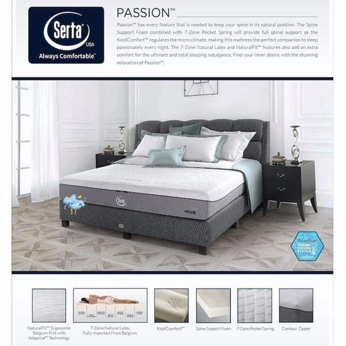 SERTA Passion Bed set Spring Bed / Kasur Matras Promo Murah Makassar