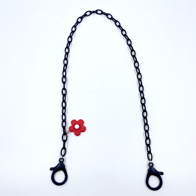Strap Masker Akrilik Leher Warna-Warni Strap Rantai Masker Leher Tali Gantung Masker Plastic Mask Hanging Rope Necklace Face Mask Lanyard Ear Hanging Rope Two Hooks  -PD