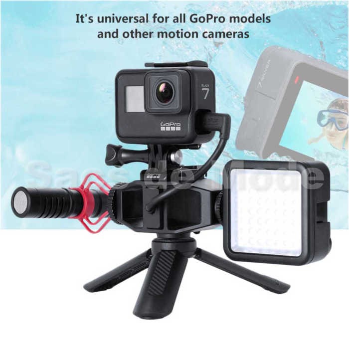 ULANZI VIJIM GP-1 GP 1 Vlogging Bracket Mic LED GoPro Xiaomi Yi