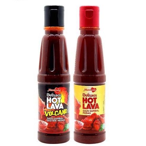 MAMASUKA Delisaos Hot Lava &amp; Volcano 160 gram Halal | Mamasuka Saus Cabai Pedas