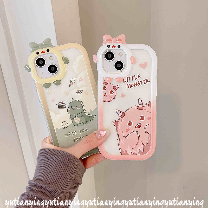 Case Desain Kartun Monster Dinosaurus Untuk VIVO Y35 Y22 Y15s Y15A Y01 Y21s Y12 Y20 Y21 Y12i Y21T Y33T Y33T T1X Y30 Y30 Y30 Y30i Yn Y21s