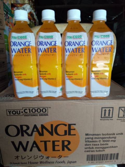 

You C orange dan lemon Water 500ml isi 24 botol