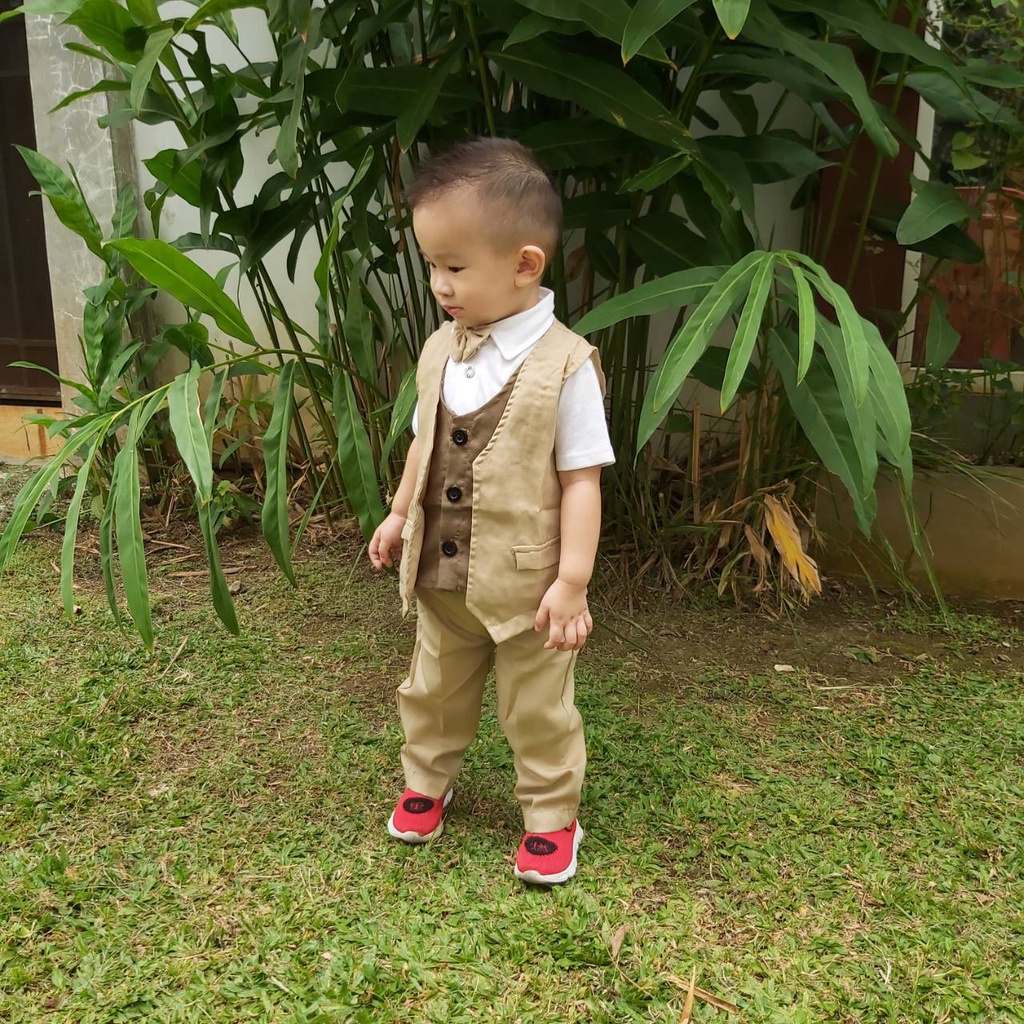 Jas Pesta anak 4 in 1 / Jas pesta toreto Rompi tuxedo acara formal / baju bayi rompi pisah banyak warna