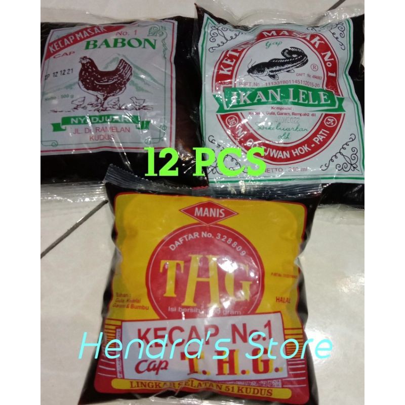 

PAKET 12 PCS KECAP MANIS MEREK THG/BABON/IKAN LELE