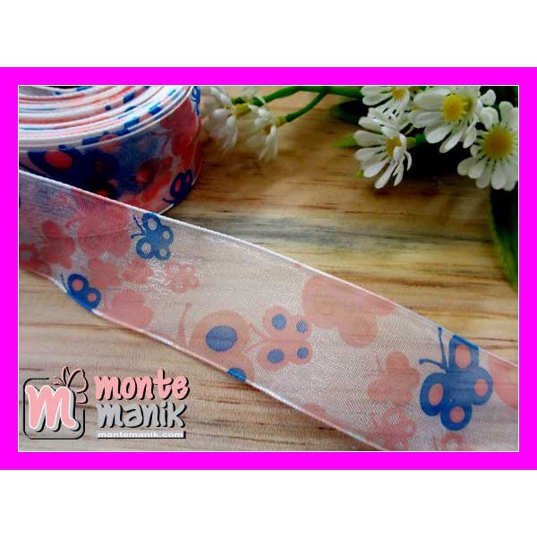

Bahan Craft Pita Organdie Kupu Pink 1 inch - PITA-094