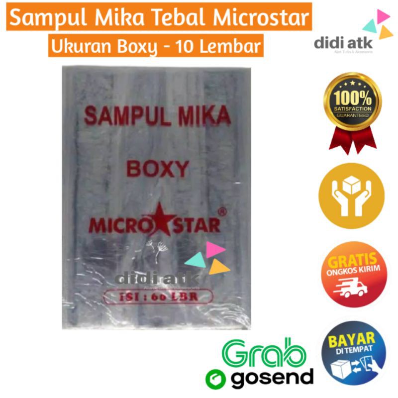 

Sampul Mika Boxy Microstar / Plastik Tebal Buku Besar