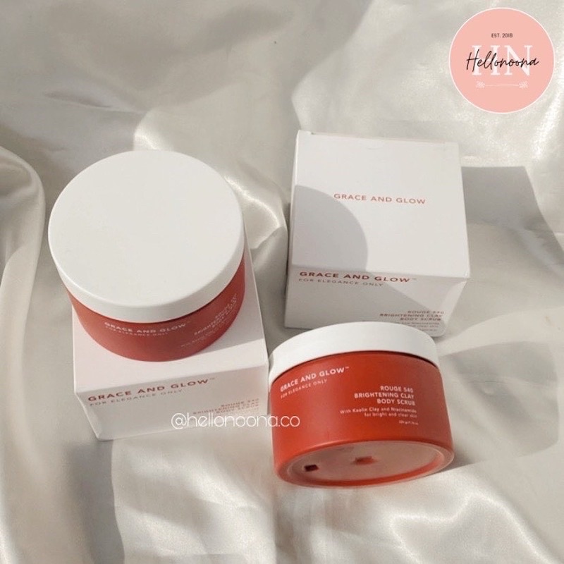 GRACE AND GLOW Rouge 540 Brightening Clay Body Scrub 220gr