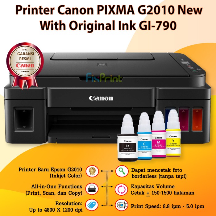 Printer Canon PIXMA G2010 (Print, Scan, Copy) New Garansi Resmi