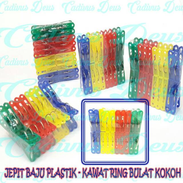 JEPIT BAJU - JEPIT JEMURAN - PER RING BULAT BAJA - BAHAN PLASTIK