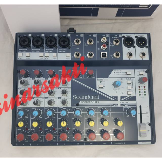 MIXER AUDIO SOUNDCRAFT NOTEPAD12FX?NOTEPAD 12FX ( ORIGINAL )