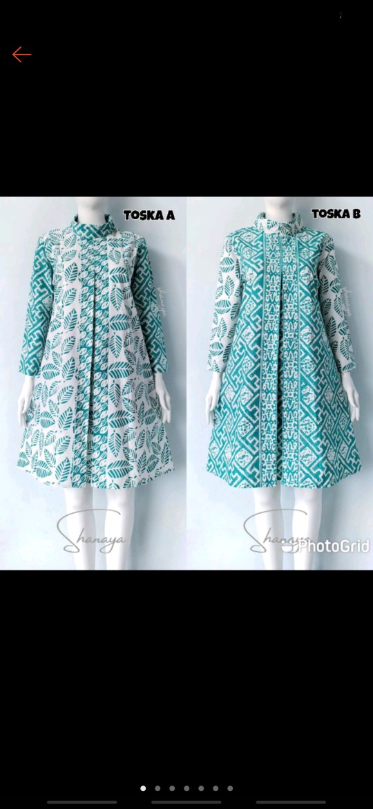 Shanaya Batik Tunik Gipsy Garutan Seling Bahan Cap Garutan Size S M L Xl Xxl