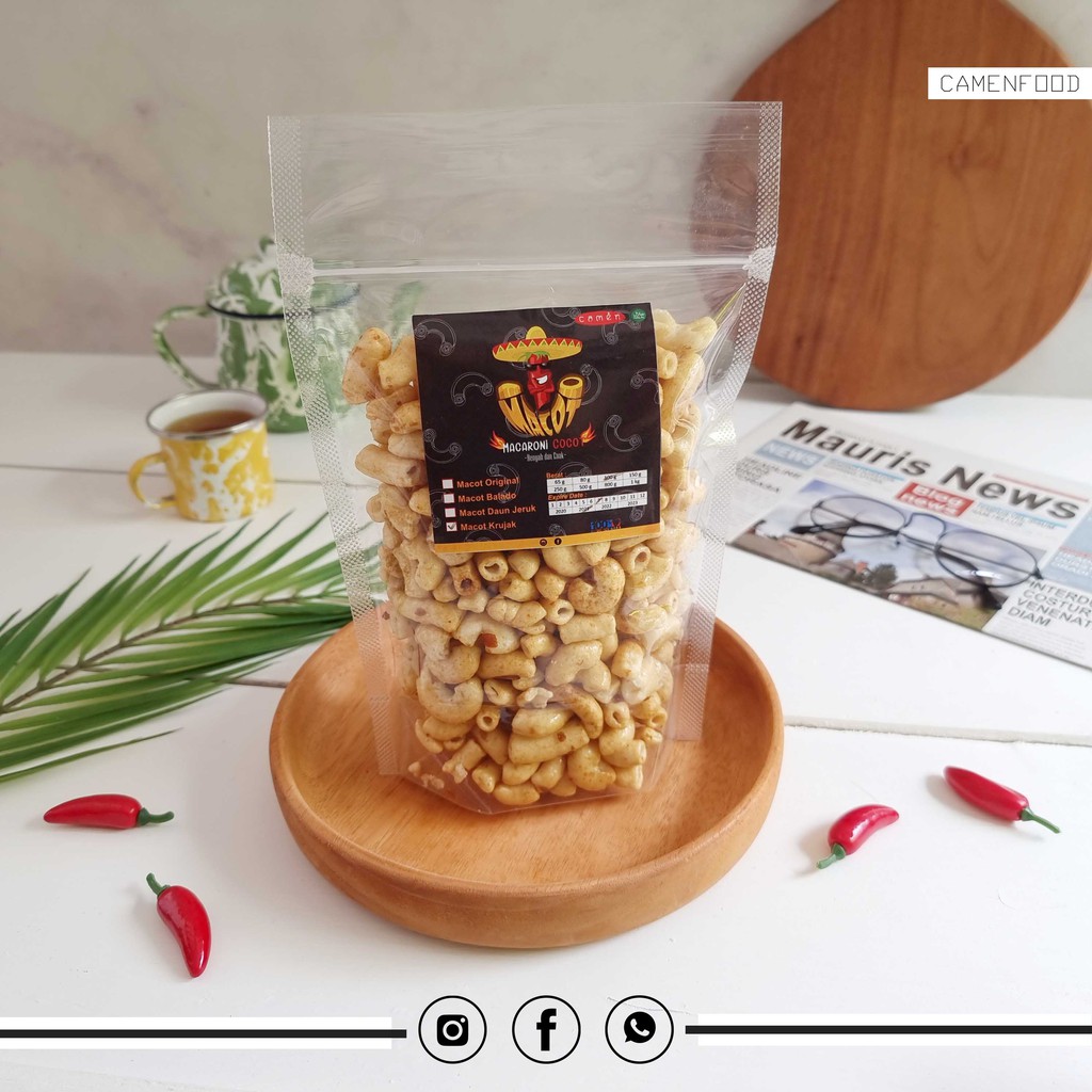 

[TERLARIS DAN TERMURAH] MACOT - MACARONI COCOT KRUPUK RUJAK 100gr RASAKAN SENSASINYA