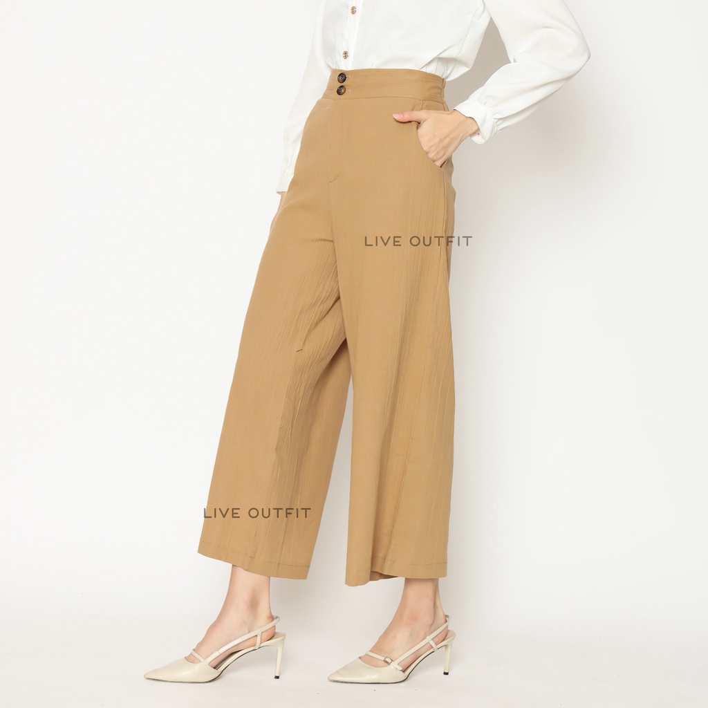 Live Outfit - Celana Panjang Wanita Highwaist