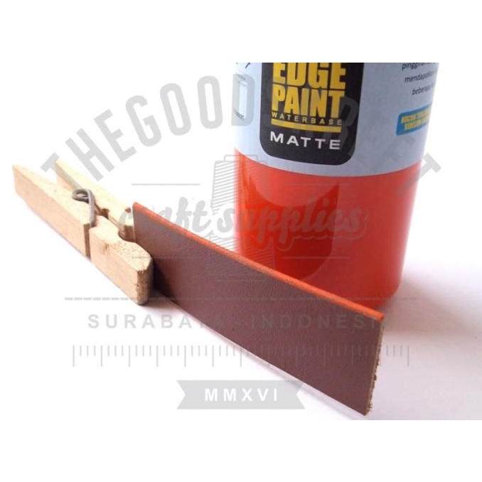 

_^_^_^] Leather Edge Paint Doff Matte Cat Pinggiran Kulit Orange Oranye
