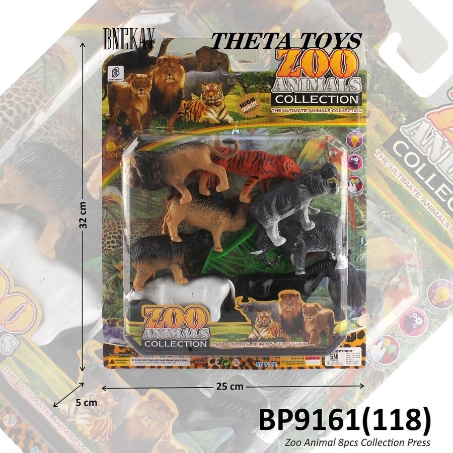 MAINAN ZOO ANIMAL COLLECTION BP 9161 MAINAN BINATANG DARAT MAINAN KEBUN BINATANG ANAK ANAK