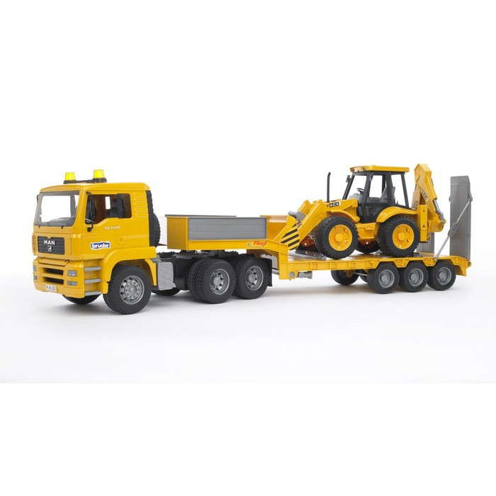 Jual Promo!! Diecast Miniatur Truck Truk Man Tga Low Loader W. Jcb 4Cx  Backhoe Load Indonesia|Shopee Indonesia