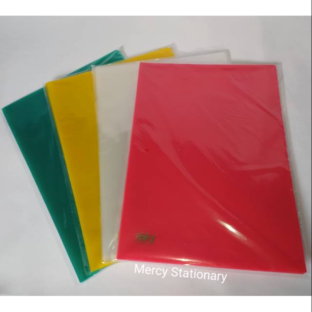 

12 pc - Map L Bening A4 dan F4 Clear Sleeves Clear Holder Map Plastik Transparant