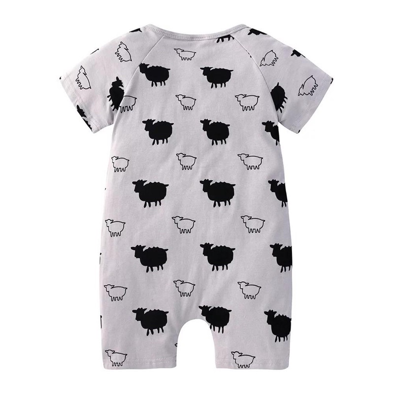 BABY K2 - Baby short zippysuit motif sheep