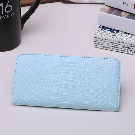 Dompet Wanita Impor Panjang Tipis KULIT BUAYA Matte Womens Batam Long Walet