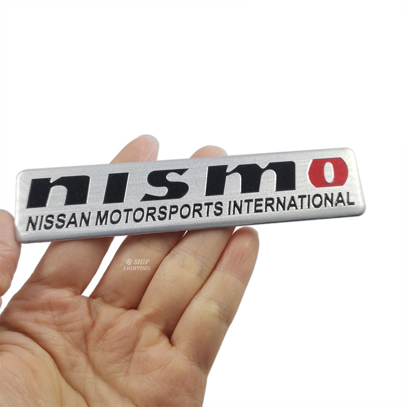 1pc Stiker Emblem Logo NISMO Nissan Bahan Aluminum Untuk Dekorasi Mobil Nissan