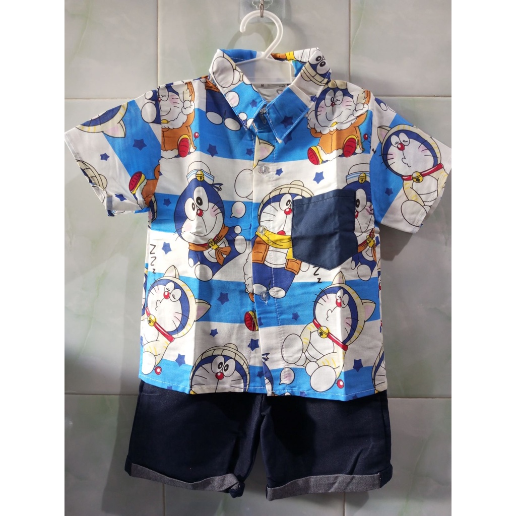 SS - Setelan Kemeja Anak Cowo Usia 2-5 thn