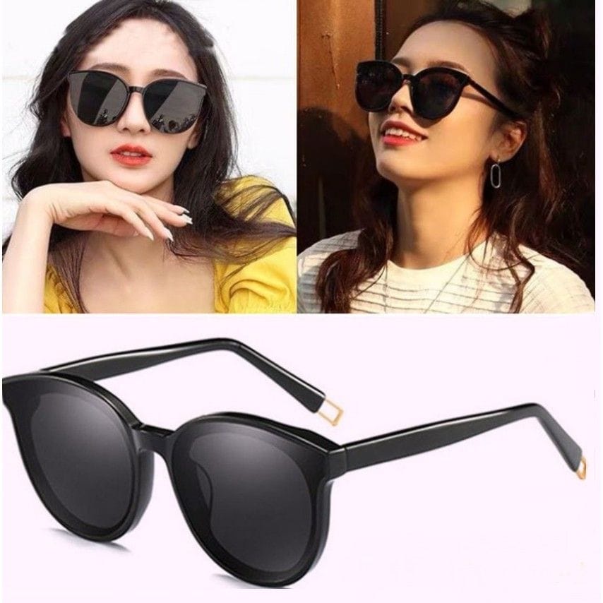 BAJ Kacamata Wanita Korean Design Retro Mata Kucing Kaca mata Hitam Wanita Sunglasses - KC021 GM