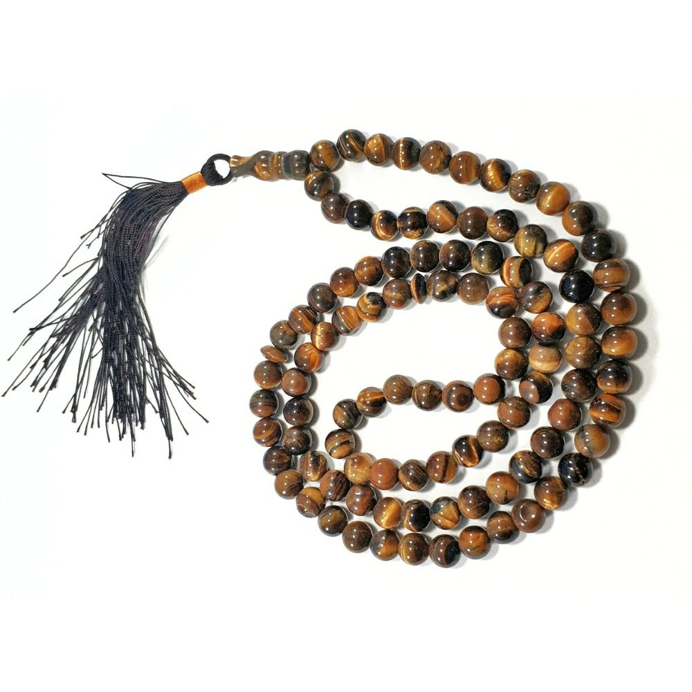 TASBIH NATURAL BAYU ALAM TIGER EYE AKA BIDURI SEPAH ASLI JAMINAN BERGARANSI