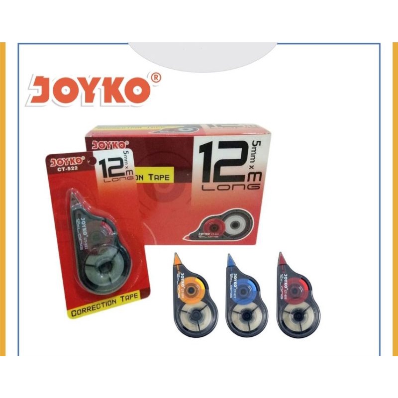 

corection tape joyko // Tip ex Kertas Joyco CT -522 ( 12cm )