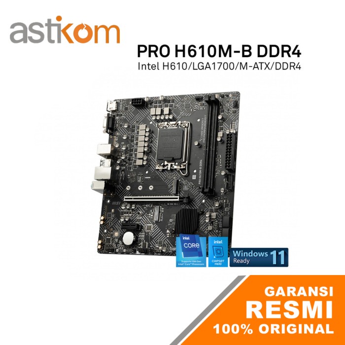 Motherboard MSI PRO H610M-B DDR4 LGA 1700 Alder Lake