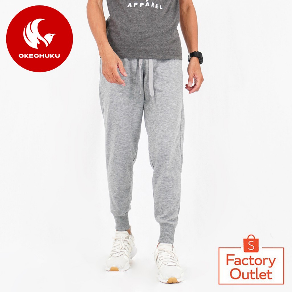 OKECHUKU Brooklyn Celana Panjang Pria Polos Basic Jogger Pant / Joger Pants-5