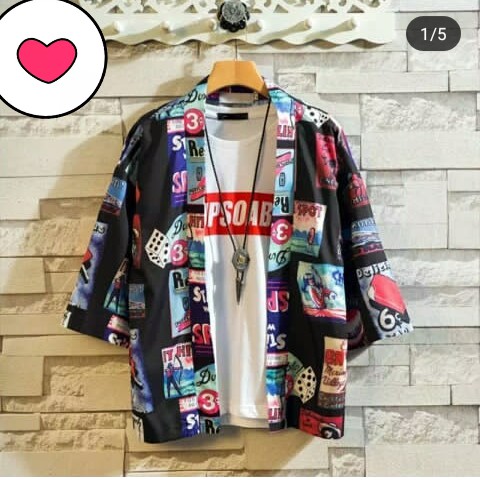 Kardigan Pria Korea Cardigan Pria Cardigan Import Baju Pantai ala Kimono