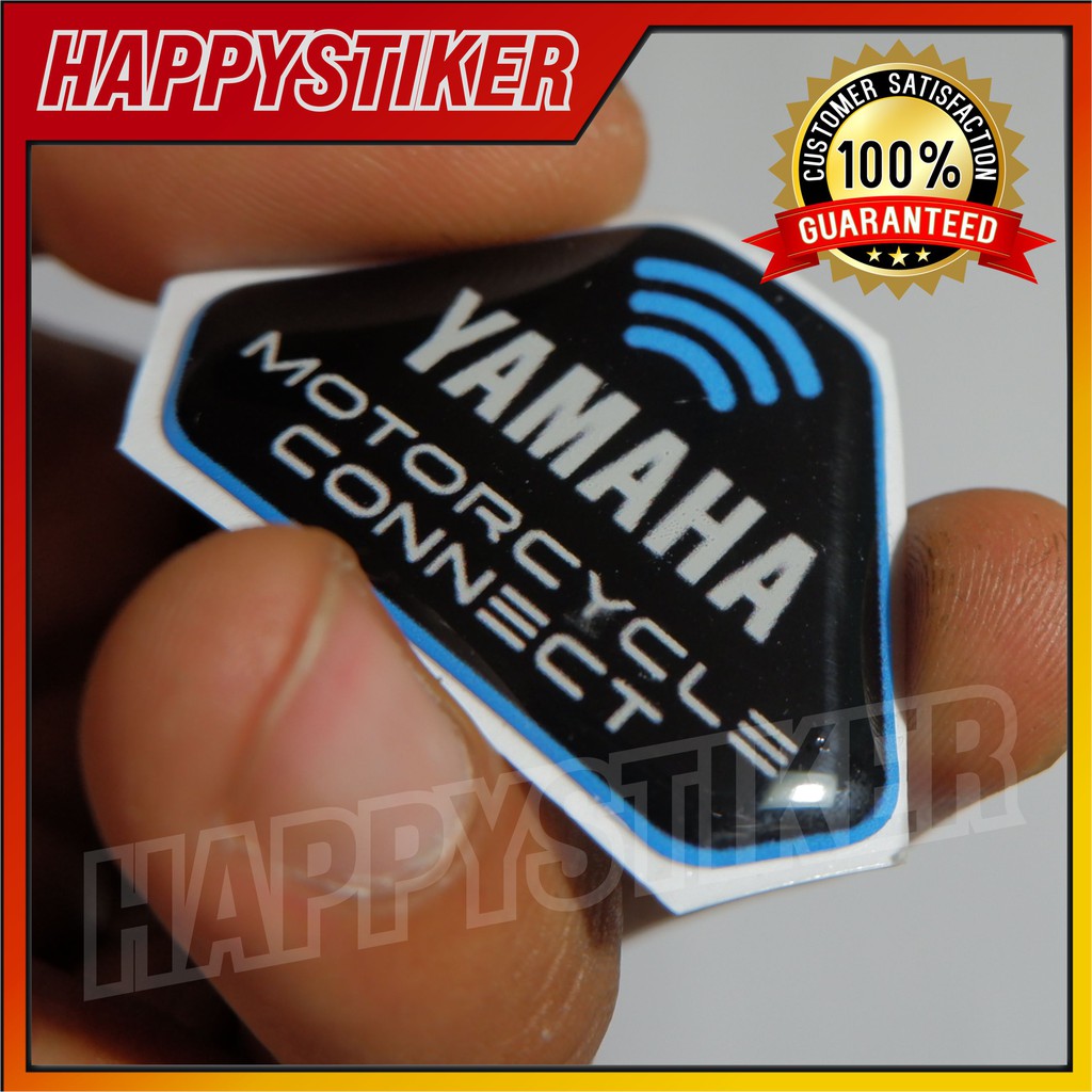 Sticker YAMAHA CONNECT Y-CONNECT Nmax 2020 Aerox Emblem Resin Timbul