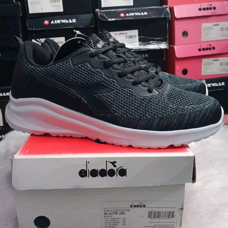 Diadora ALATRI Sepatu Original Pria Hitam Putih