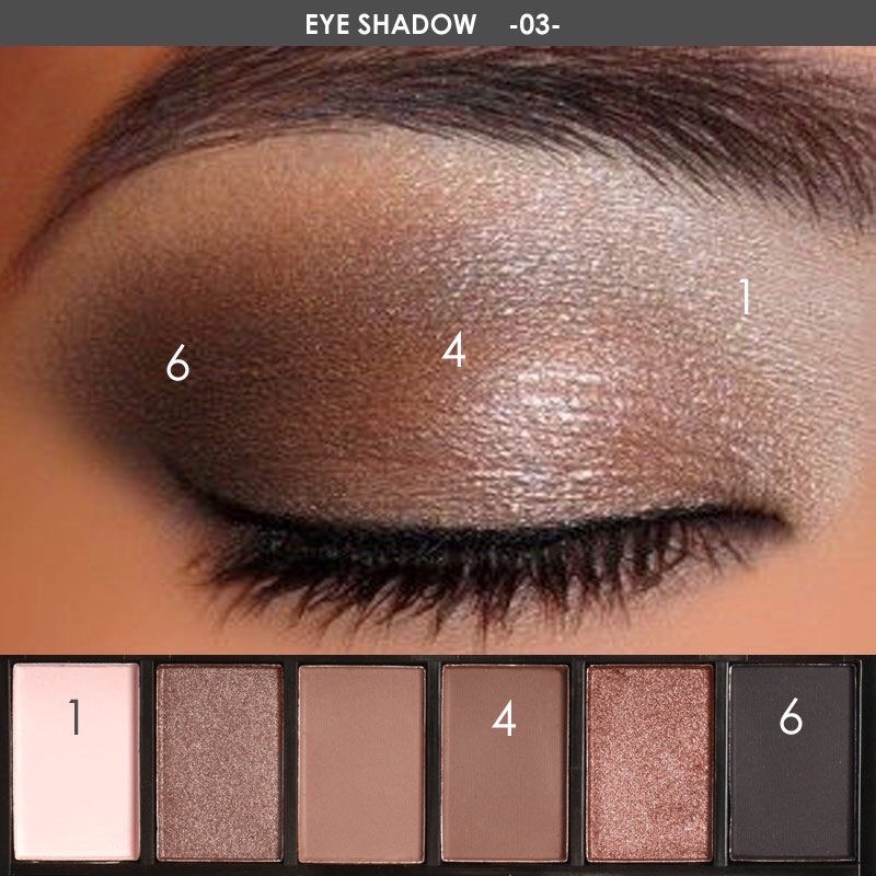 ORIGINAL Focallure Six Colors Palette Eye Shadow SMOKEY  EYES FA06