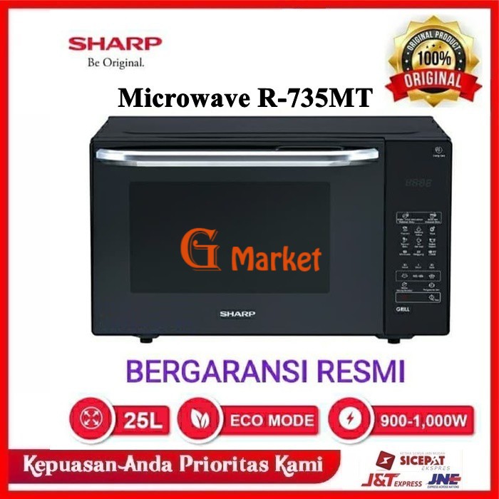 SHARP Microwave Oven Grill 25 Liter R 735 MT / Griller R-735MT / R735MT